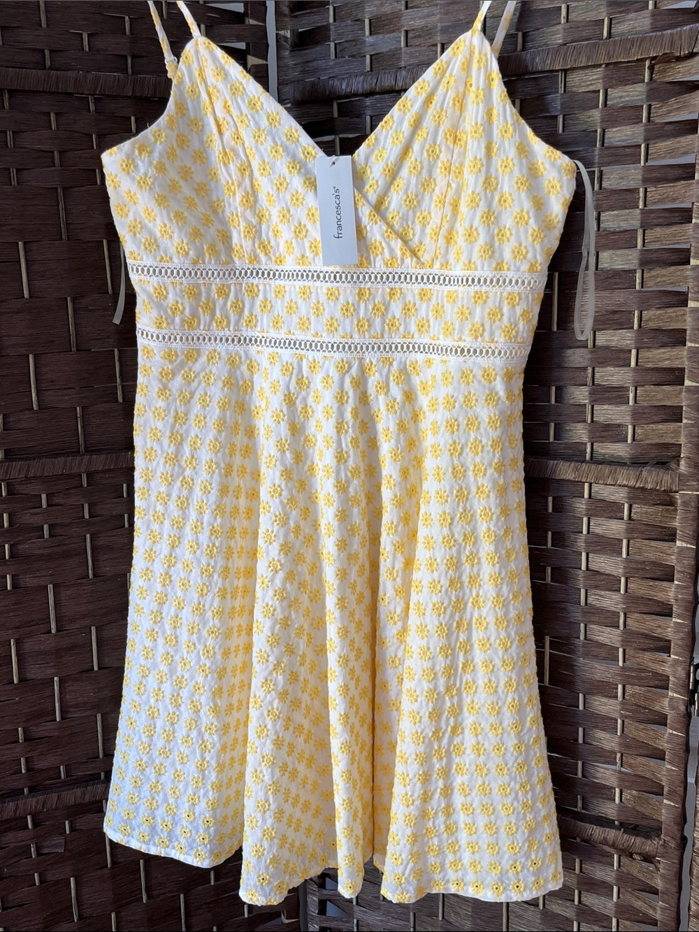 Trixxi Yellow & White Floral Mini Dress  💛